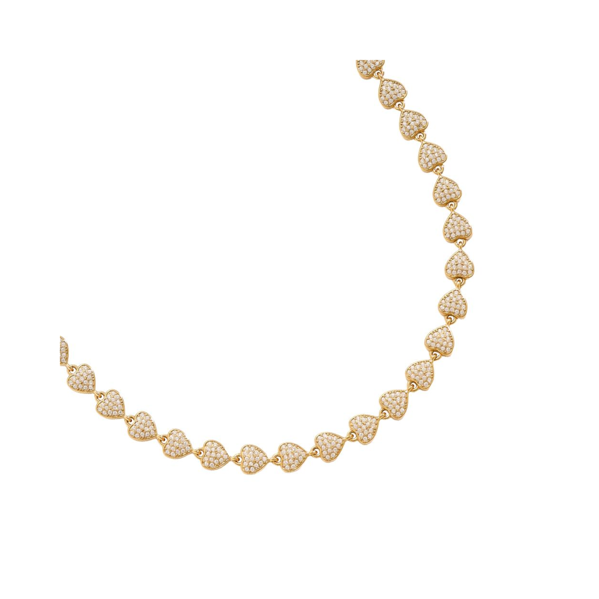 43cm Širdučių Grandinės Grandinėlė