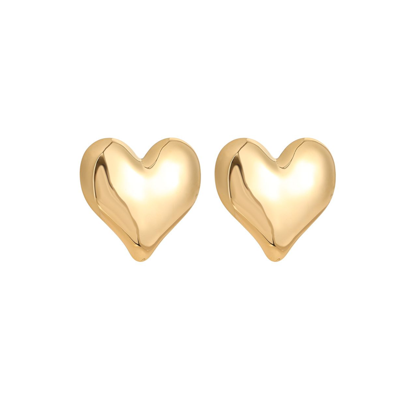 35 * 37 mm „Great Heart“ nerūdijančio plieno auskarai-zoom-