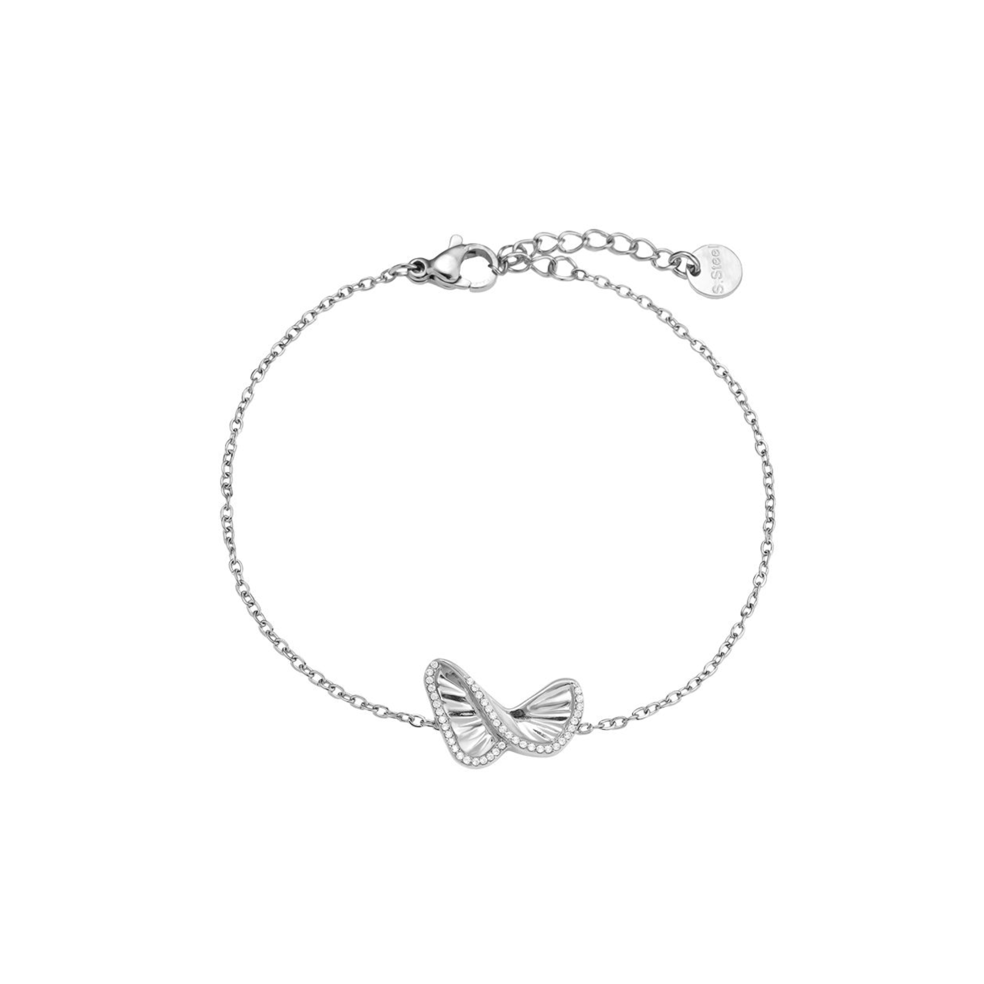 16 cm nerūdijančio plieno apyrankė „Like Diamond Butterfly“