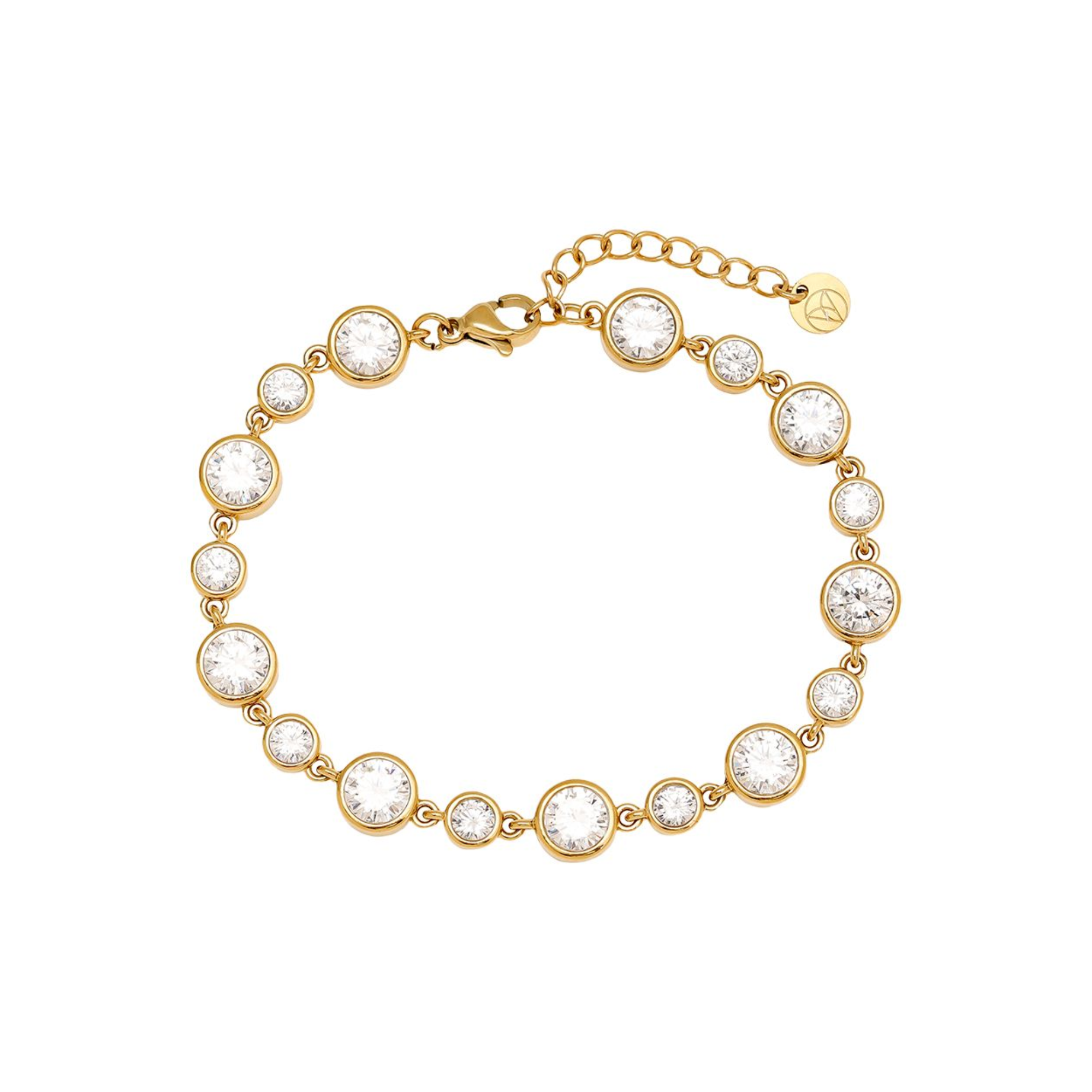 16 cm puošni apvali deimantinė grandinėlė iš nerūdijančio plieno