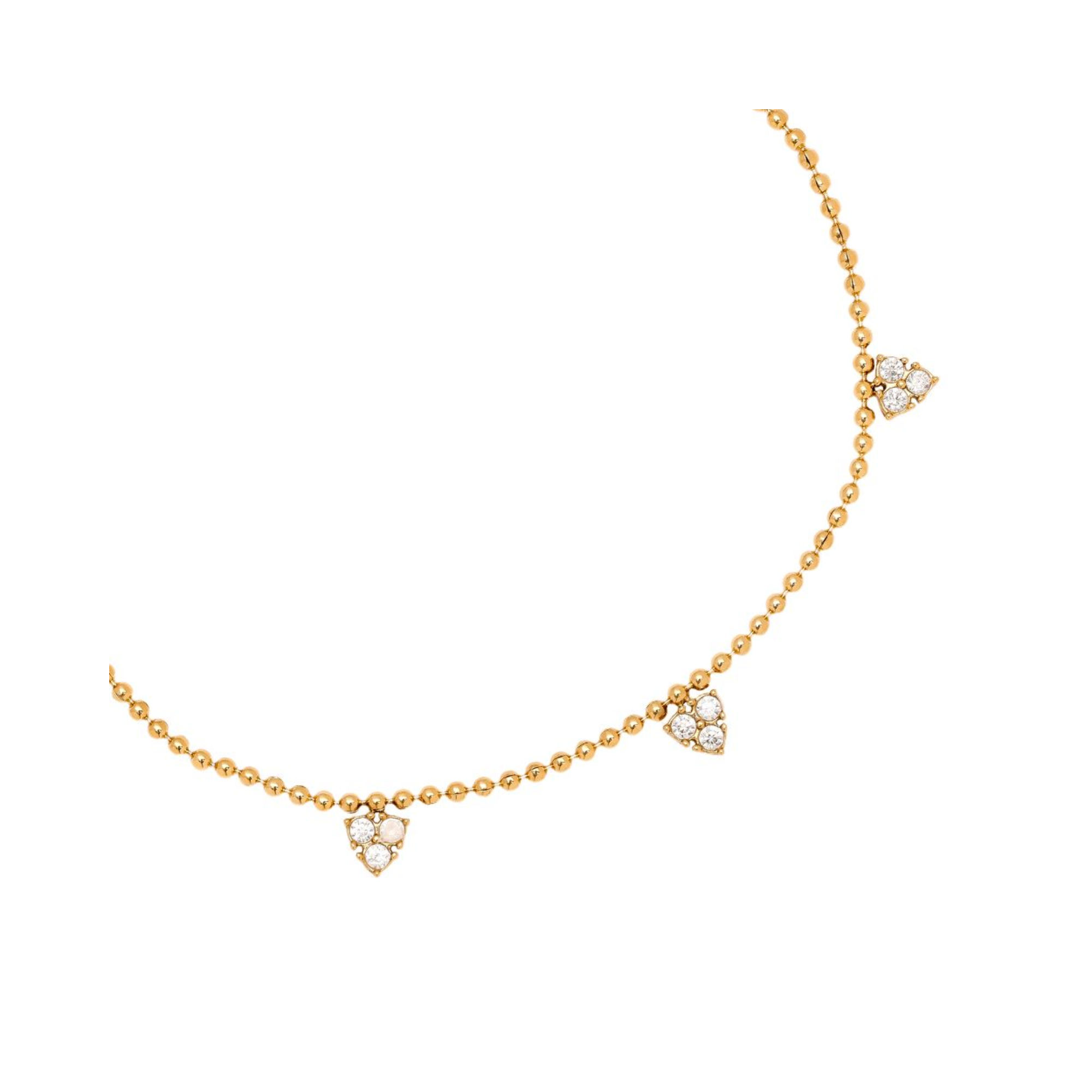 15 cm nerūdijančio plieno apyrankė su deimantiniais taškeliais