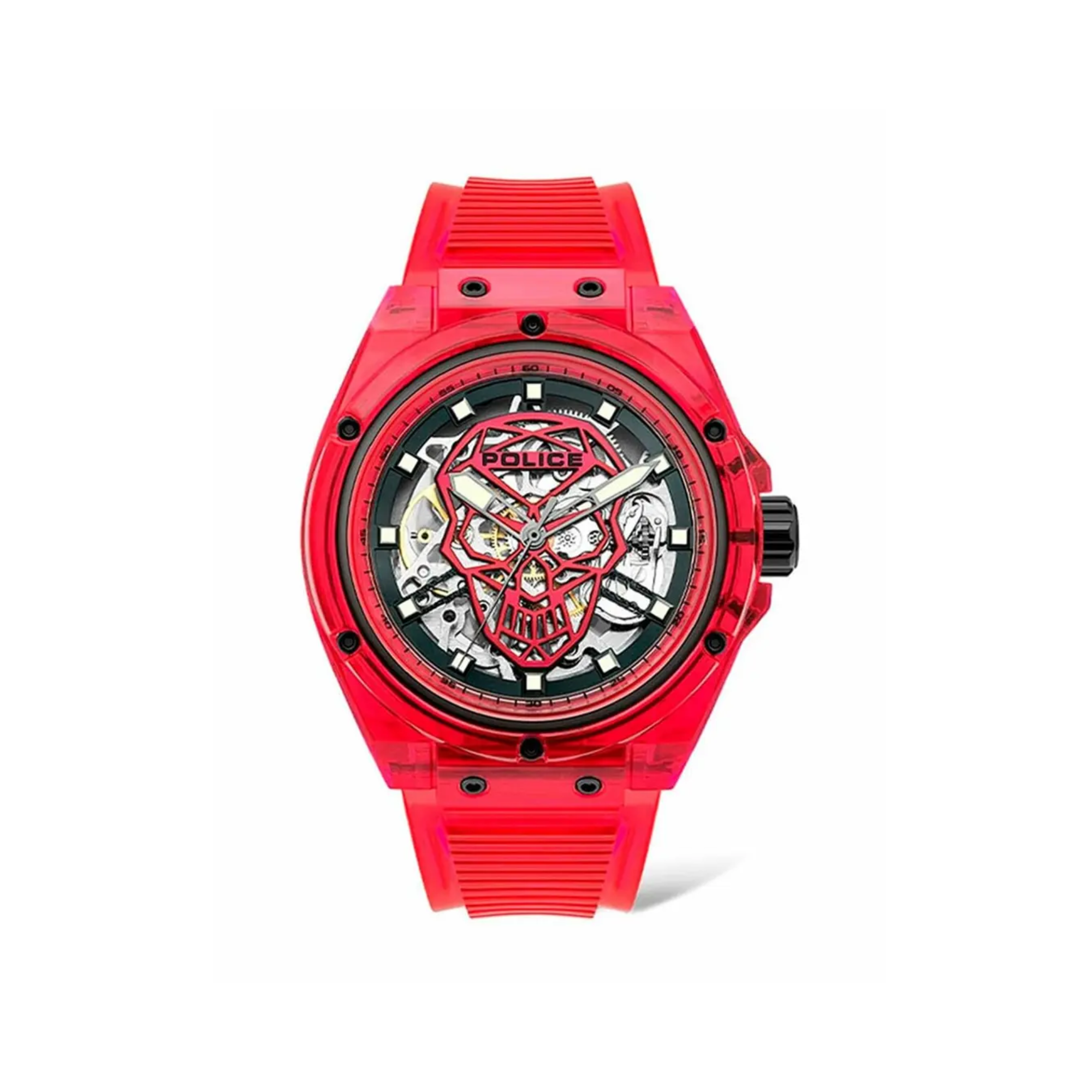 Vyriškas Laikrodis Police PL15924JPR16P Red (Ø 44 mm)