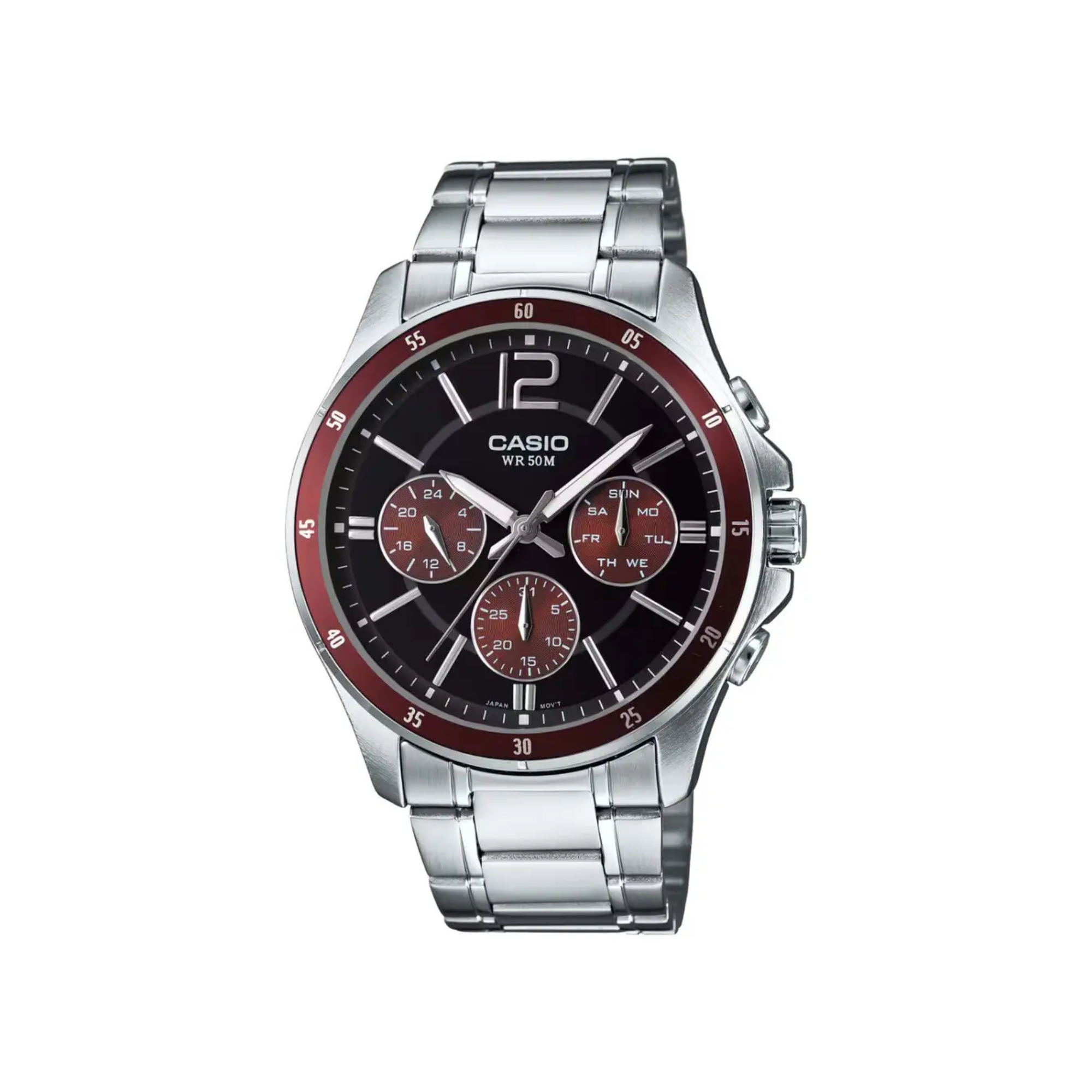 Vyriškas Laikrodis Casio MTP1374D5AVDF Silver (Ø 47 mm)