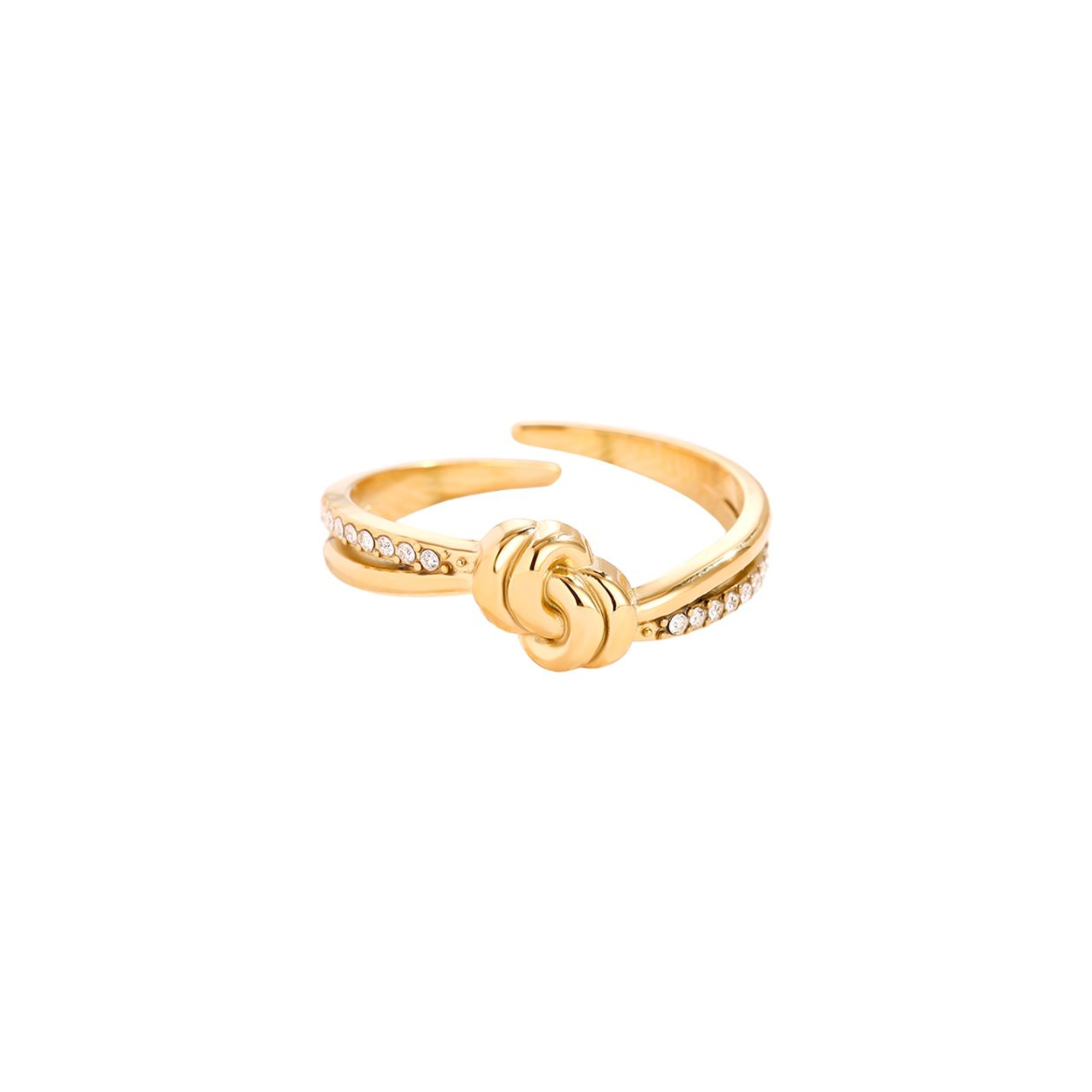 Knot Diamonds stainless steel ring-zoom-1