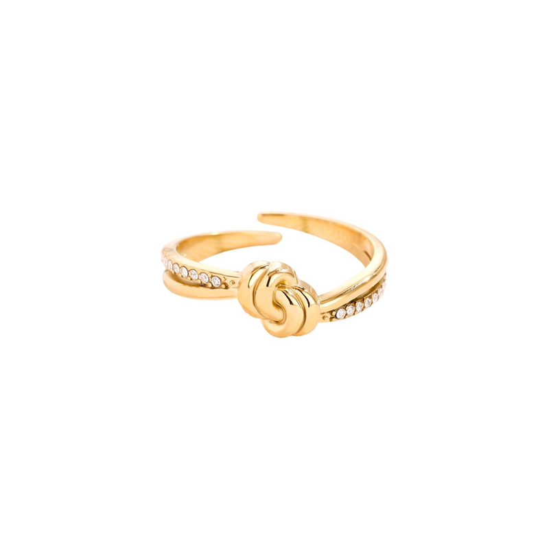 Knot Diamonds stainless steel ring-zoom-