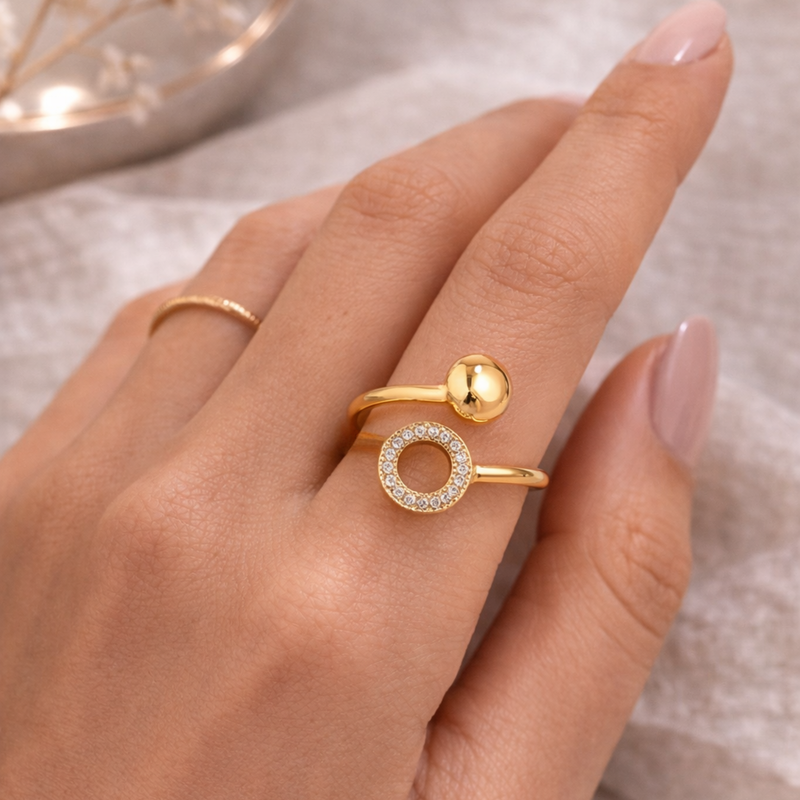 Diamond Cycle And Plate Stainless Steel Ring-zoom-